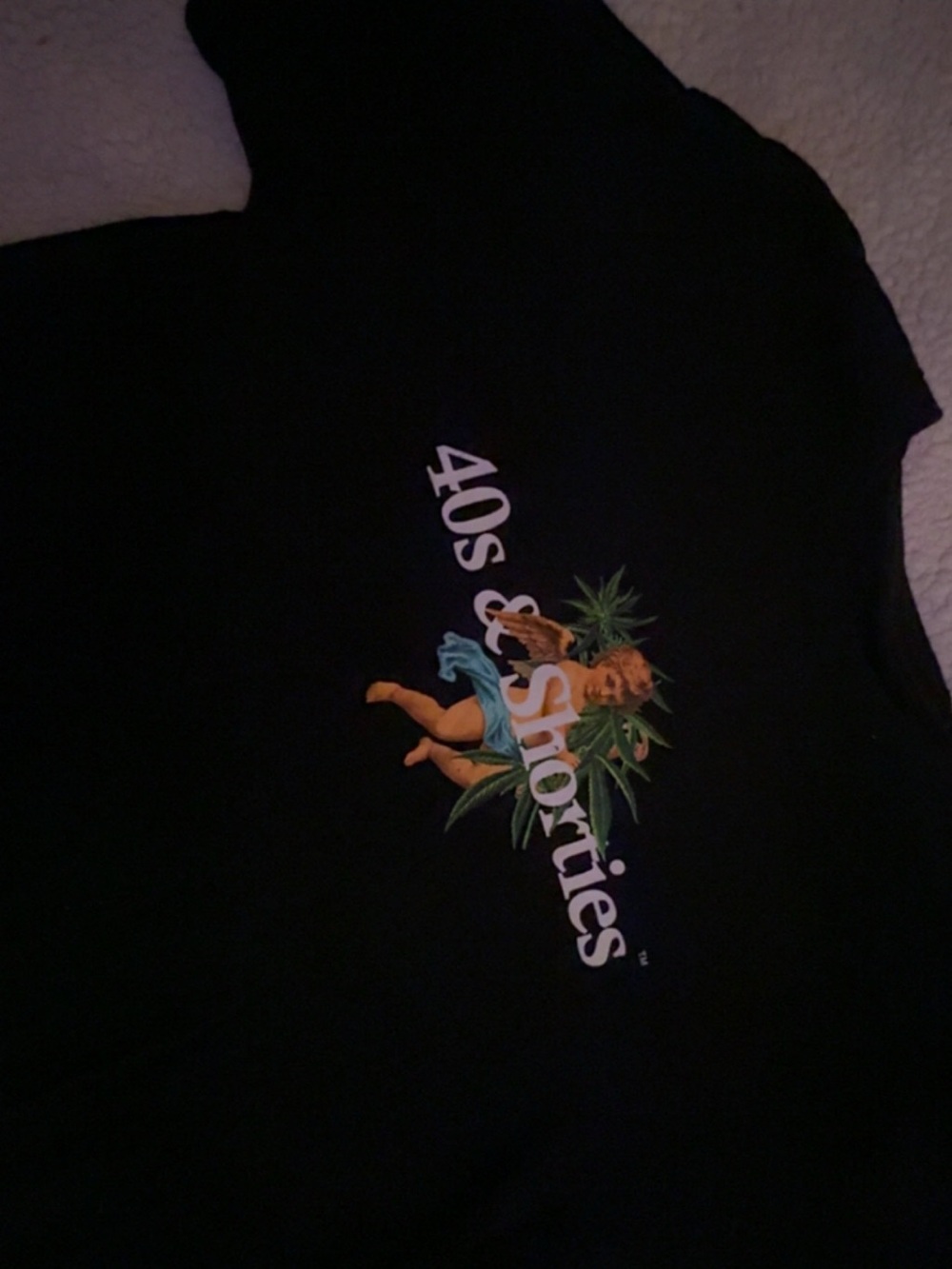 Zumiez Black 40s & Shorties Graphic Tee with Tropical Print